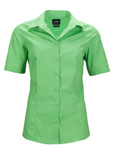 Ladies Business Shirt Short Sleeved James & Nicholson - lime green