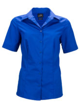 Ladies Business Shirt Short Sleeved James & Nicholson - royal