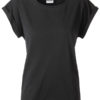 Ladies Casual T James & Nicholson - black