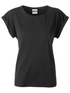 Ladies Casual T James & Nicholson - black