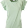 Ladies Casual T James & Nicholson - soft green