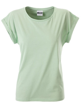 Ladies Casual T James & Nicholson - soft green