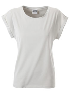 Ladies Casual T James & Nicholson - soft grey