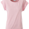 Ladies Casual T James & Nicholson - soft pink