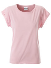 Ladies Casual T James & Nicholson - soft pink