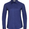 Ladies Long Sleeve Oxford Shirt Russel - aztec blue