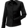 Ladies Long Sleeve Ultimate Non Iron Shirt Russell - black