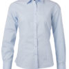 Ladies Shirt Longsleeve Poplin James & Nicholson - light blue