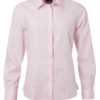 Ladies Shirt Longsleeve Poplin James & Nicholson - light pink