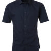 Ladies Shirt Shortsleeve Poplin James & Nicholson - navy