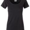 Ladies T Pocket James & Nicholson - black