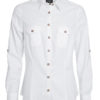 Ladies Traditional Shirt Plain James & Nicholson - white