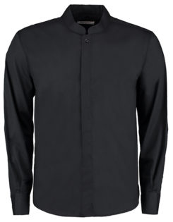 Mens Bar Shirt Mandarin Collar Long Sleeve Bargear