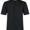 Mens Bar Shirt Mandarin Collar Short Sleeve Bargear