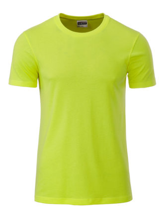 Mens Basic T James & Nicholson - acid yellow