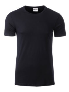 Mens Basic T James & Nicholson - black