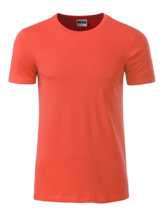 Mens Basic T James & Nicholson - coral