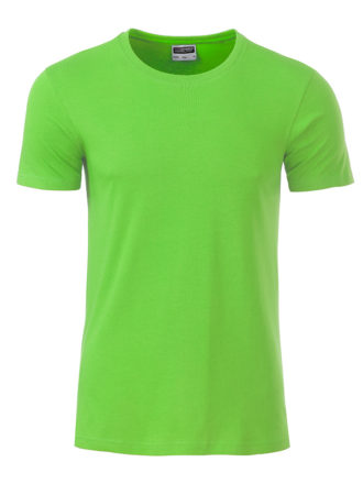 Mens Basic T James & Nicholson - lime green