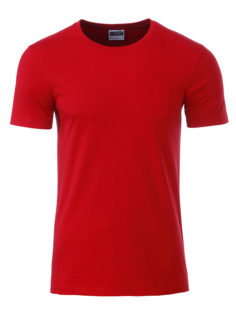 Mens Basic T James & Nicholson - red