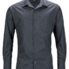 Mens Business Shirt Long Sleeved James & Nicholson - carbon