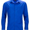 Mens Business Shirt Long Sleeved James & Nicholson - royal