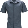 Mens Business Shirt Short Sleeved James & Nicholson - carbon