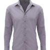 Mens Long Sleeve Fitted Friday Bar Shirt Premier - steel
