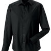 Mens Long Sleeve Fitted Shirt Russel - black