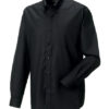 Mens Long Sleeve Oxford Shirt Russel - black