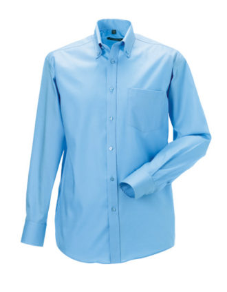 Mens Long Sleeve Ultimate Non-Iron Shirt - bright sky