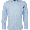 Mens Shirt Longsleeve Oxford James & Nicholson - light blue