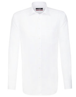 Mens Shirt Modern Fit Longsleeve Seidensticker - white