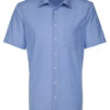 Mens Shirt Modern Fit Shortsleeve Seidensticker - midblue