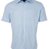 Mens Shirt Shortsleeve Oxford James & Nicholson - light blue