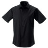 Mens Short Sleeve Fitted Shirt Russel - black
