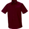 Mens Short Sleeve Fitted Shirt Russel - port