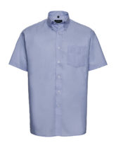 Mens Short Sleeve Oxford Shirt Russel - oxford blue