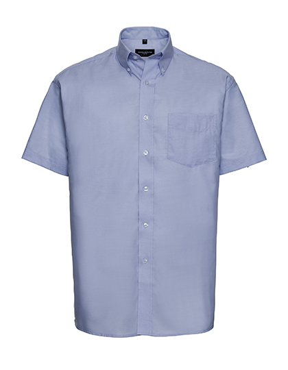 Mens Short Sleeve Oxford Shirt Russel - oxford blue