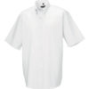 Mens Short Sleeve Oxford Shirt Russel - white