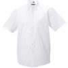 Mens Short Sleeve Ultimate Non Iron Shirt Russell - white