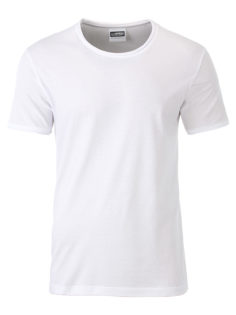 Mens T James & Nicholson - white