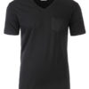 Mens T Pocket James & Nicholson - black