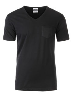 Mens T Pocket James & Nicholson - black