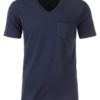 Mens T Pocket James & Nicholson - navy