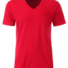 Mens T Pocket James & Nicholson - red