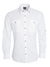 Mens Traditional Shirt Plain James & Nicholson - white