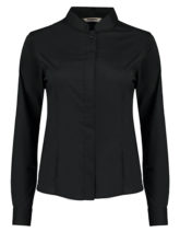 Womens Bar Shirt Mandarin Collar Long Sleeve Bargear