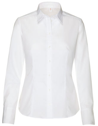 Womens Blouse Modern Fit Longsleeve Seidensticker - white