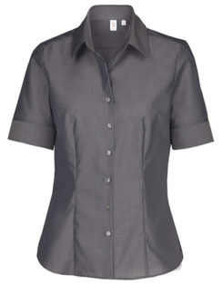 Womens Blouse Modern Fit Shortsleeve Seidensticker - anthracite