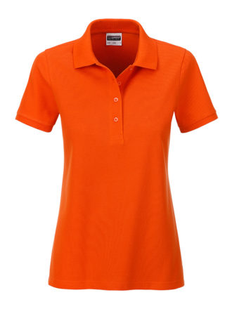 Ladies Basic Polo James & Nicholson - dark orange